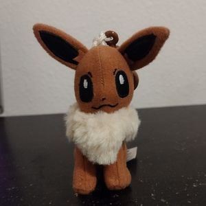 3" Pokemon Eevee Plush Keychain